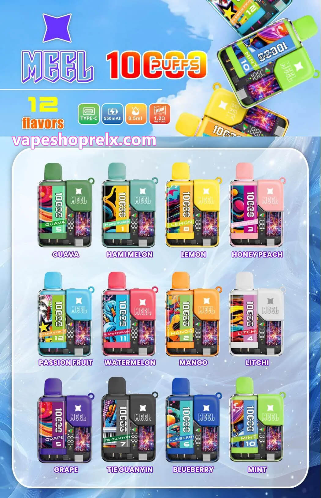 Meel Boost 10000 Puffs